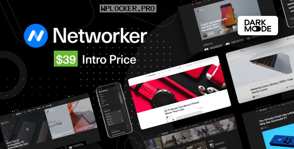 Networker v1.0.2 – Tech News WordPress Theme with Dark Mode