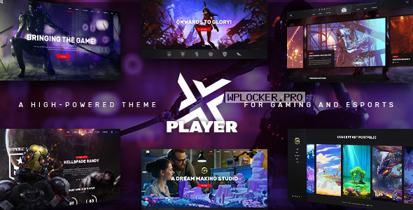 PlayerX v1.10.1 – A High-powered Theme for Gaming and eSports