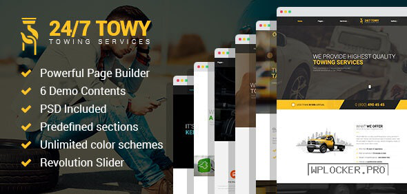 Towy v1.5 – Emergency Auto Towing and Roadside Assistance Service WordPress theme