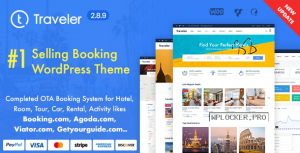 Traveler v2.8.9 – Travel Booking WordPress Theme