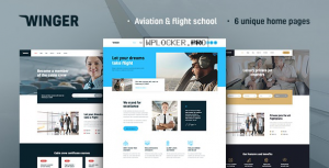 Winger v1.0.2 – Aviation & Flight School WordPress Theme