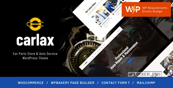 Carlax v1.0.4 – Car Parts Store & Auto Service Theme