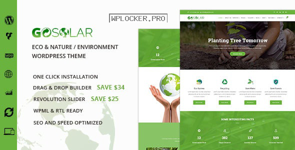 GoSolar v1.2.5 – Eco Environmental & Nature WordPress Theme