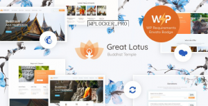 Great Lotus v1.3.1 – Oriental Buddhist Temple WordPress Theme + RTL