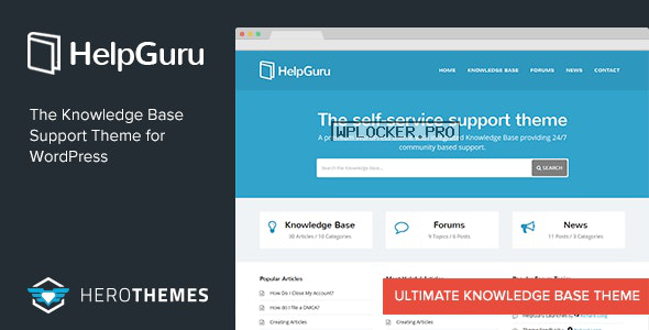 HelpGuru v1.7.5 – A Self-Service Knowledge Base Theme