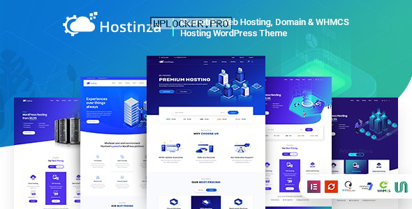 Hostinza v2.6 – Isometric Domain & Whmcs Web Hosting WordPress Theme