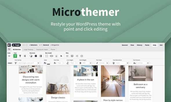 MicroThemer v7.2.2.6 – WordPress CSS Editor