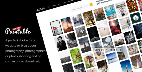 Paintable v2.4 – Photography and Blog / Photos Download Theme