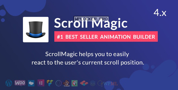 Scroll Magic v4.1.1 – Scrolling Animation Builder Plugin