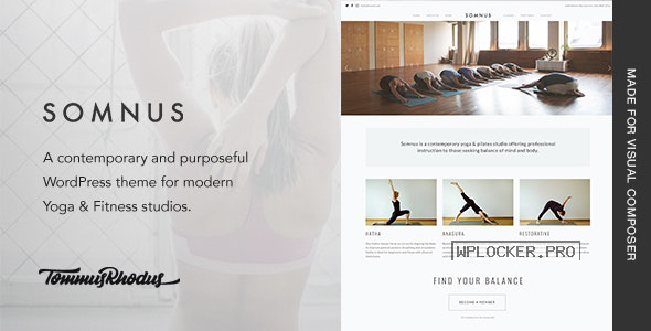 Somnus v1.0.9 – Yoga & Fitness Studio WordPress Theme