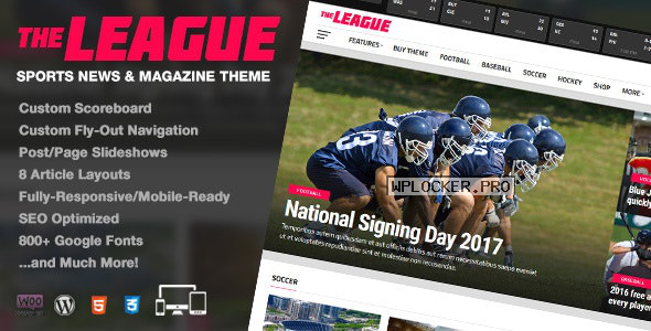 The League v4.2.1 – Sports News & Magazine WordPress Theme