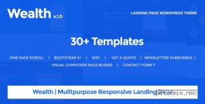 Wealth v1.2.9 – Multi-Purpose Landing Page Theme