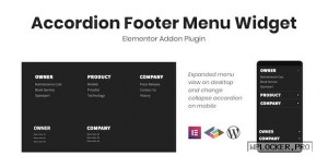 Accordion Footer Menu Widget For Elementor v1.0.0