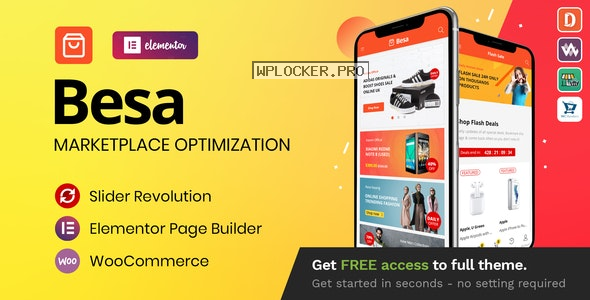 Besa v1.2.9 – Elementor Marketplace WooCommerce Theme