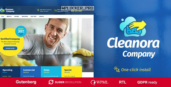 Cleanora v1.0.6 – Cleaning Services Theme