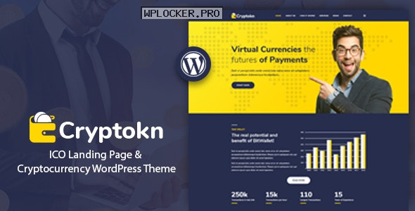 Cryptokn v1.2 – ICO Landing Page & Cryptocurrency Theme