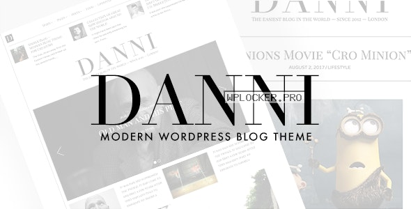 Danni v1.0.2 – Minimalist WordPress Blog Theme
