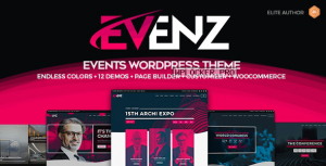 Evenz v1.2.8 – Conference and Event WordPress Theme