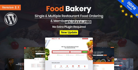 FoodBakery v2.1 – Food Delivery Restaurant Directory WordPress Theme