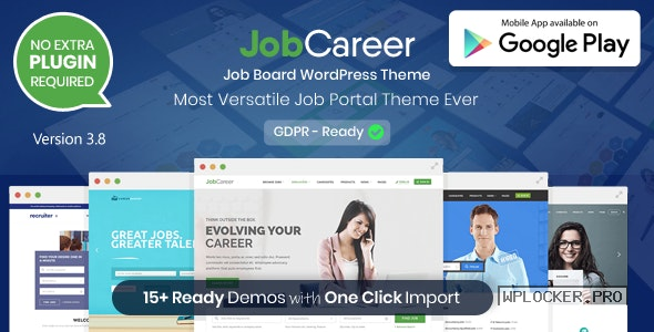 JobCareer v3.8 – Job Board Responsive WordPress Theme