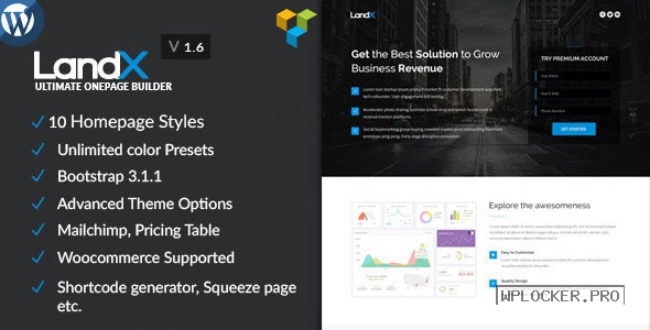 LandX v1.8.6 – Multipurpose WordPress Landing Page