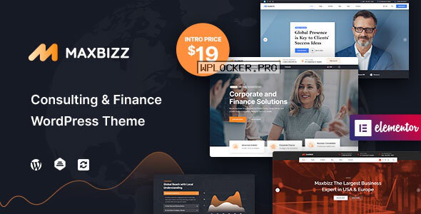 Maxbizz v1.0 – Consulting & Financial Elementor WordPress Theme