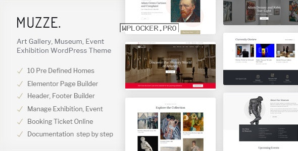 Muzze v1.3.0 – Museum Art Gallery Exhibition WordPress Theme