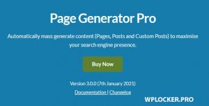 Page Generators Pro v3.0.0 – WordPress Page Builder