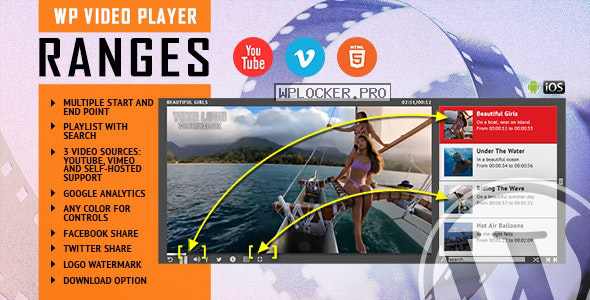 RANGES v1.1 – Video Player With Multiple Start and End Points – WordPress Plugin