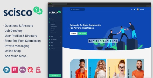 Scisco v1.1 – Questions and Answers WordPress Theme