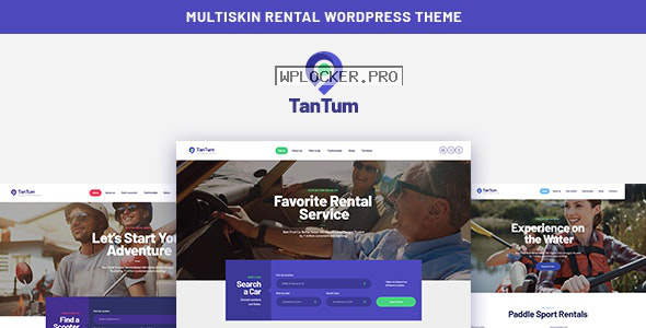 TanTum v1.1.1 – Car, Scooter, Boat & Bike Rental Services WordPress Theme