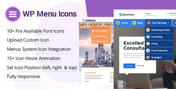 WP Menu Icons v1.1.6 – Effectively Add & Customize Icons For WordPress Menus