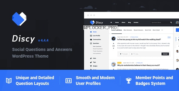 Discy v4.4.4 – Social Questions and Answers WordPress Theme