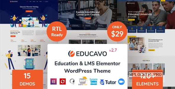 Educavo v2.7.1 – Online Courses & Education WordPress Theme