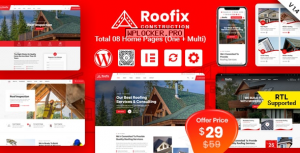 Roofix v1.4.2 – Roofing Services WordPress Theme