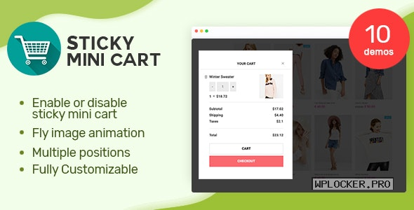 Sticky Mini Cart For WooCommerce v1.0.7