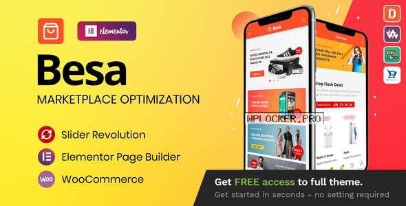Besa v1.3.3 – Elementor Marketplace WooCommerce Theme
