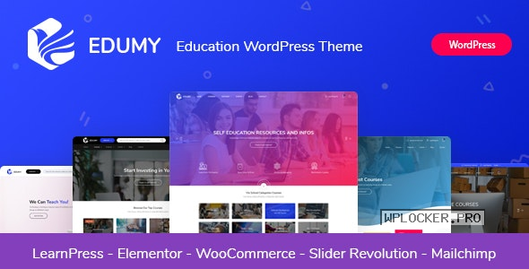 Edumy v1.2.1 – LMS Online Education Course WordPress Theme