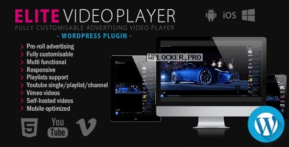 Elite Video Player v6.5.6 – WordPress plugin