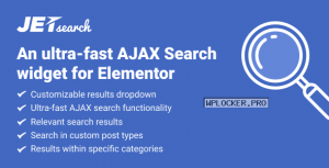 JetSearch v2.1.12 – AJAX Search widget for Elementor