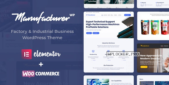 Manufacturer v1.3.4 – Factory and Industrial WordPress Theme