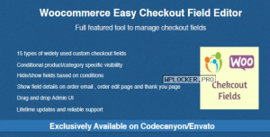 Woocommerce Easy Checkout Field Editor v2.3.0