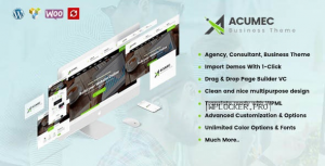 Acumec v1.5 – Business Multipurpose WordPress Theme