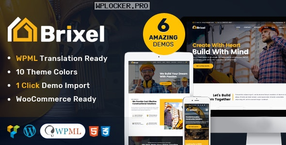 Brixel v2.0.2 – Building Construction WordPress Theme