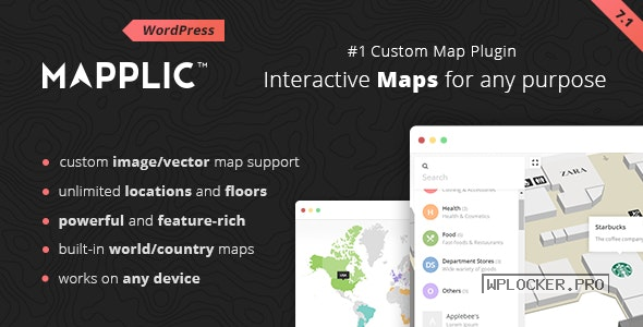 Mapplic v7.1 – Custom Interactive Map WordPress Plugin