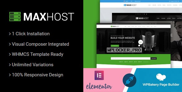 MaxHost v7.5.2 – Web Hosting, WHMCS and Corporate Business WordPress Theme with WooCommerce