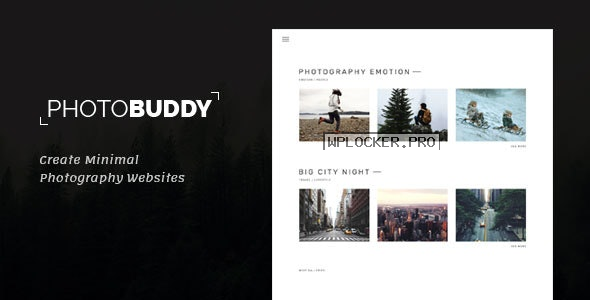 PhotoBuddy v1.0.3 – Photography WordPress Theme