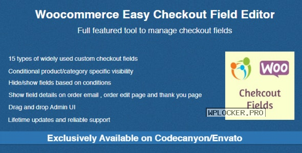 Woocommerce Easy Checkout Field Editor v2.3.4
