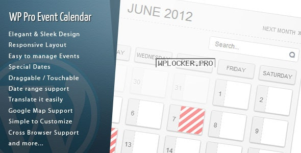 WordPress Pro Event Calendar v3.2.7