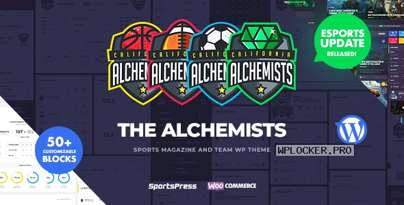 Alchemists v4.4.8 – Sports, eSports & Gaming Club and News WordPress Theme